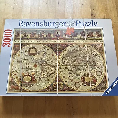 RAVENSBURGER 3000 Piece Premium Jigsaw Puzzle 170548 Antique World Map 1665 NEW  • $15