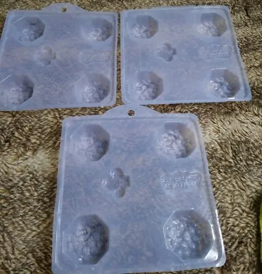 3 Milky Way Plastic Soap Molds Bee Honeycomb 3 Leaf Clover - 12 Cavities • $16.58