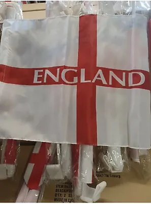 £2.30 • Buy 2 X England Car Flags For Car Window World Cup 2022 - St George Window Car Flag