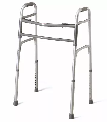 Medline Extra-Wide Bariatric 2- Button Folding Walker  1 Each-MDS86410XW • $49.99