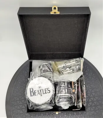 Miniature Beatles Instrument Set Reproduction Of Guitars & Ludwig Drums & Stage • $59.95