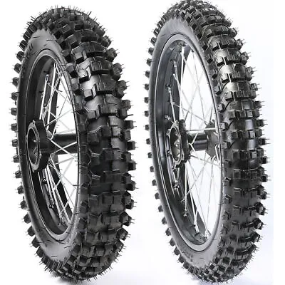 17'' + 14'' Wheel Rim Tire Tyres For CR85 YZ85 KX85 SSR KLX RM85 Taotao Pit Bike • $219.77