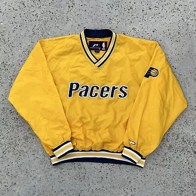 VTG Indiana Pacers Jacket 90s NEW NWOT! Warmup Pullover Pro Player Nylon  XL/2XL • $39.99