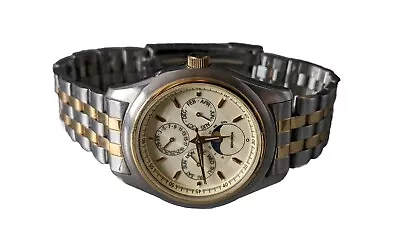 Sekonda Moon Phase Chronograph Mens Watch Working 03694 • $17.41