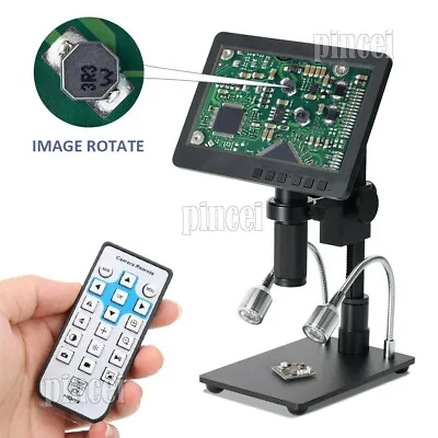 HY-2070 26MP Digital Microscope Camera Full HD 1080P 60FPS 7  LCD W/ 150X Lens • $146.37