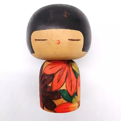 13.5cm Japanese Creative KOKESHI Doll Vintage Hand Painted Interior KOB309 • $35