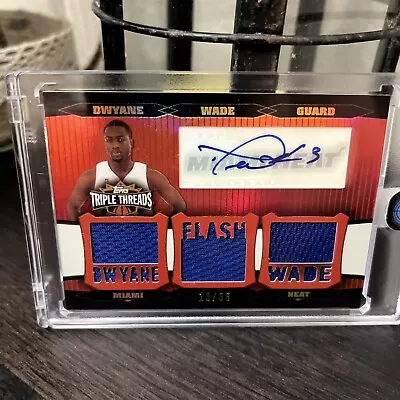 Dwayne Wade Patch Auto /36 • $27