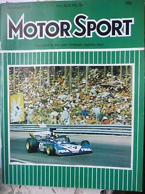 Motorsport 73/10 Mgb Gt V8 Triumph Dolomite Sprint Bentley 4.5 Litre • $4.29