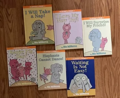 Lot Of 6 Elephant & Piggie Books By Mo Willems (hardcover) • $30