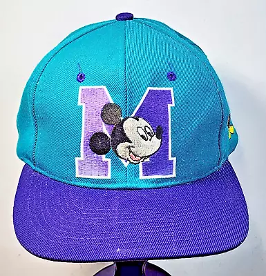 Mickey Unlimited Vintage Embroidered Snapback Baseball Cap Mickey Mouse 90's • $17.99