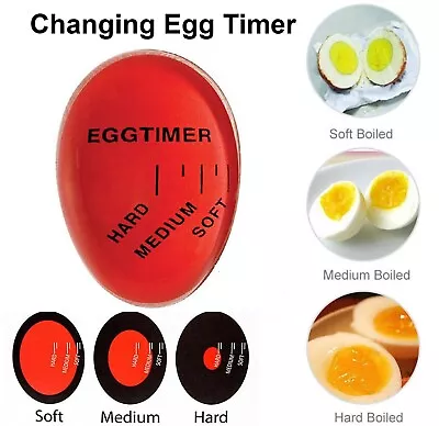 Colour Changing Egg Timer Perfect Boiled Eggs By Temperature Kitchen Helper AU • $11.99