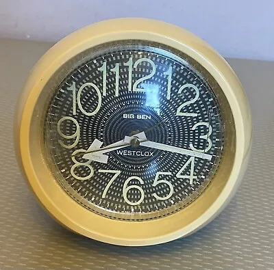 Vintage Westclox Big Ben Futura Alarm Clock Mod Retro Space Age Plastic 10074 • $24.95