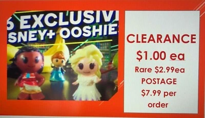 Woolworths Disney+ooshies 2020 - All $ 1.00 Each .great Kris Kringle  Gifts • $2.99