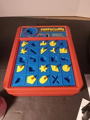 Vtg Perfection Game 2016 WORKS - No BOX - HASBROonly 13 Pieces But What Fun  • $15