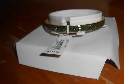 Michael Kors Hardware Green/Gold Tone S/Steel Bangle Bracelet New With Tags • $39.99