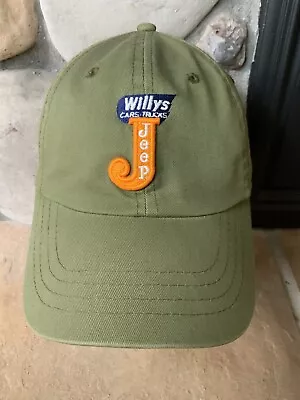 Willys Jeep Hat 1941 Green Embroidered Baseball Cap Adjustable Excellent • $40.45