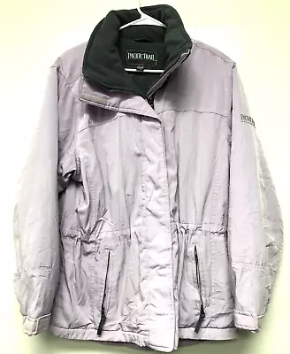 $9.25 • Buy Pacific Trail Womens Purple Full Zip Lined Jacket Coat - Size Medium