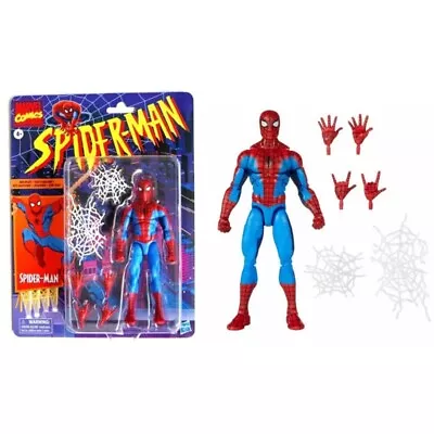Marvel Legends Retro Cardback Spider-Man Cel-Shading Comics 6  Action Figure KO. • $28.99