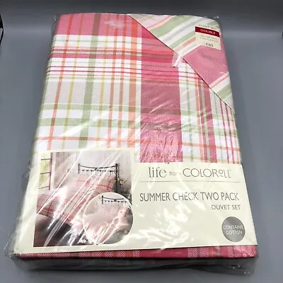 Life From Coloroll Two Pack Double Duvet Set Approx 200x200cm With 2 Pillowcase • £38