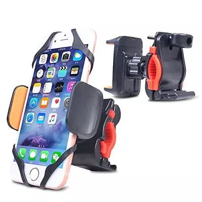 Universal 360 Degree Bike Motorcycle Handlebar Cell Phone Mount Orange Red Black • $6.76