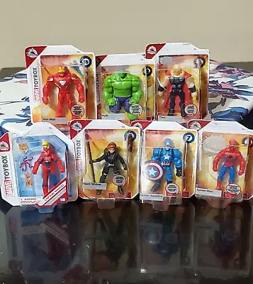 Lot Of 7 Dollhouse Miniature Marvel Toy Action Figures In Boxes Scale 1/12 • $15.85