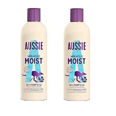 Aussie Miracle Moist Shampoo 300ml Pack Of 2 • £10.99