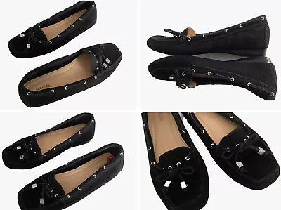 Michael Kors Sz 10M /41 M Flats  Moccasins Charms Suede Leather Black • $32