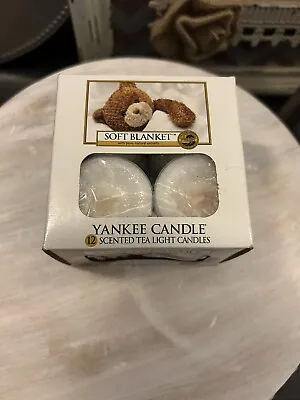 Yankee Candle Tealights Box 12 Soft Blanket NEW Retired • £20.25