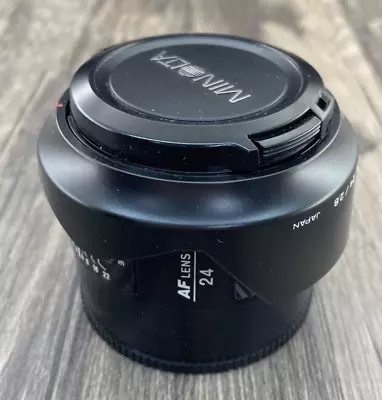 Minolta 24mm F2.8 AF Wide Angle Lens For Maxxum & Sony  A  Front Back Caps Hood • $129.99