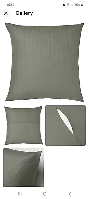 £1.99 • Buy Ikea EBBATILDA Cushion Covers X 3, Light Grey-green 50x50cm
