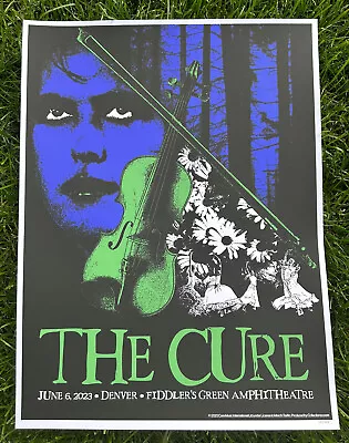 THE CURE 2023 Fiddlers Green - Denver Colorado 18x24 Screen Print  Show Poster • $168.56