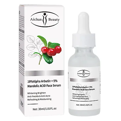 Anti-Freckle Anti-Acne Moisturizing Face Serum Alpha Arbutin Mandelic Acid 30 Ml • $9.99