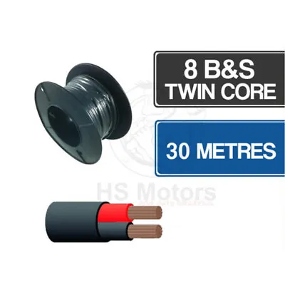 8 B&S Twin Core Cable 30 Metre Roll TYCAB • $209.95