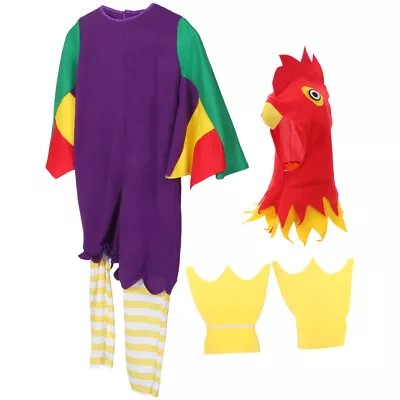  Fabric Halloween Cosplay Chick Suit Child Animal Costume Dress Up • £21.75