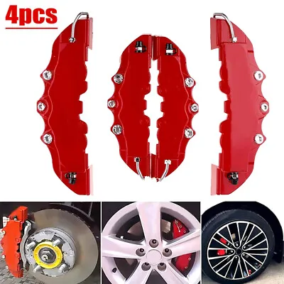 $15.85 • Buy 4x Red 3D Style Front& Rear Car Disc Brake Caliper Cover Parts Brake Accessories