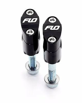 Flo BLACK  Rubber Mount Fat 1 1/8  28.5mm Oversize Handlebar Clamp Bar Mounts • $42.95