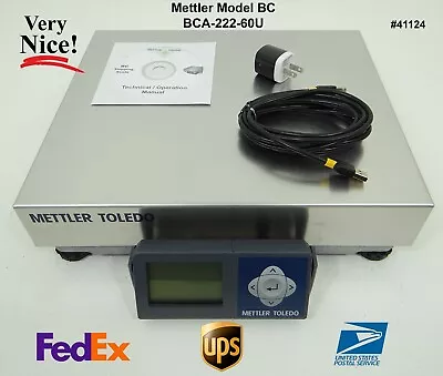 Mettler BC-60U Stainless Steel Shipping Scale 150lb Max USB Replaces The PS60 • $394.95