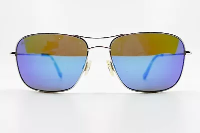 Maui Jim Silver Tortoise Wiki Wiki Sunglass MJ-246-17 59-17-120 Blue Lens 7959 • $74.99