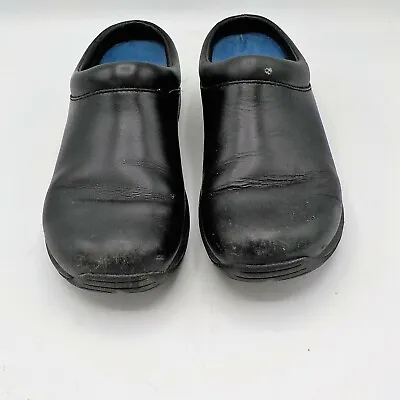 Merrell Encore Nova 4 Black Leather Slip On Clogs Shoes Womens Size 7 • $19.99