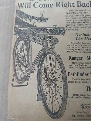 Dec 17 1923 Newspaper Page #9274- Meade Bicycle Co. Ranger Model Ad • $9.95