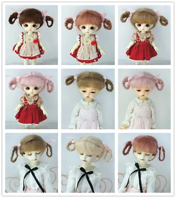 JD646 1/8 1/6 1/4 Long Braids Mohair BJD Wigs Wholesale OB11 YOSD MSD Doll Hair • $26.69