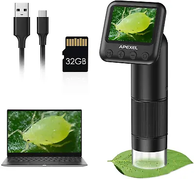 Handheld Digital Microscope With 2” LCD Screen 800X Pocket Portable Microscope  • $83.99