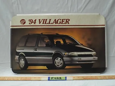 Dealer Showroom Sign/Poster 1994 Mercury Villager 94 Ford Car Dealership Picture • $199.99