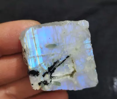 100% Natural Amazing Rainbow Moonstone Raw 172.10 Crt Moonstone Rough Jewelry • $30.11