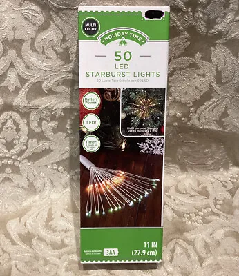 Holiday Time  STARBURST  2 Function Multi Color LED Christmas Lights W/ Timer • $13.04