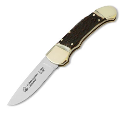 $263.95 • Buy Puma Custom Staghorn Lockback Folder Knife - 210985
