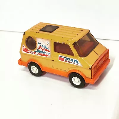 Vintage Metal Buddy L Orange Hippie Van Bubble Moon Windows Japan 70s 5” Inches • $4.99