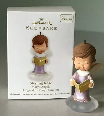 STERLING ROSE Mary's Angels #25 In Series 2012 Hallmark Keepsake Ornament EUC ! • $10.75