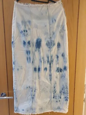 WShed Tie Dye Denim Long Skirt Can Fit Upto Size 12 • £12