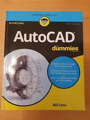 AutoCAD For Dummies By Bill Fane (Paperback 2016) • £19